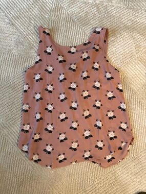 LOFT Rose Pink Floral Sleeveless Camisole